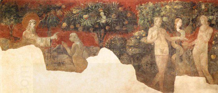 UCCELLO, Paolo Creation of Eve and Original Sin oil painting picture